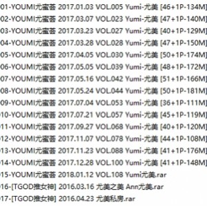 尤蜜荟Yumi尤美私藏高清图包32套5.40G精选弄货小体积高能