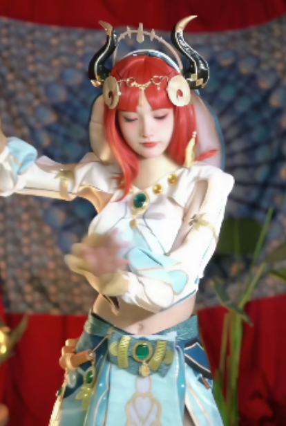 橙子喵酱八重神子妮露热舞3V349M极致魅惑